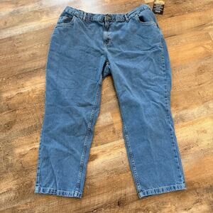Woman Within Jeans 24W Petite Straight Leg NWT 100% Cotton